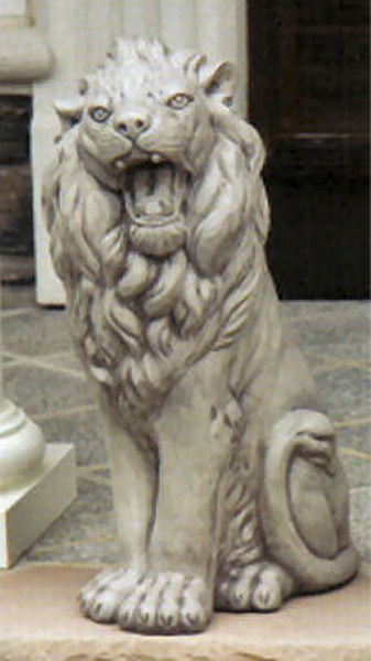 Lion Statue Roaring Sculpture for Garden